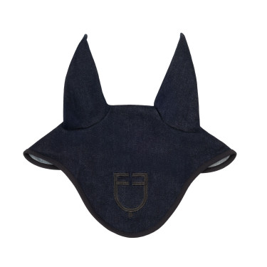 Capucha en tejido técnico efecto vaquero con logo Denim azul