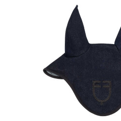 Capucha en tejido técnico efecto vaquero con logo Denim azul