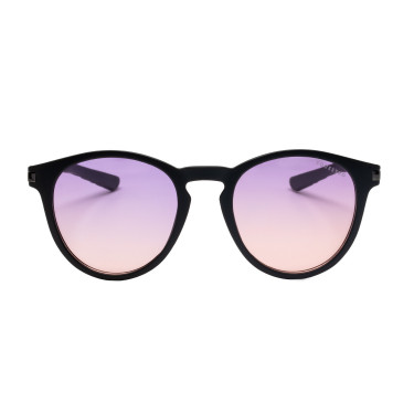 Gafas de sol deportivas polarizadas modelo Heulwen Negro mate / degradado violeta rosa