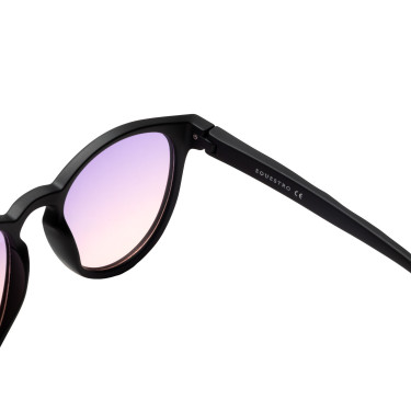 Gafas de sol deportivas polarizadas modelo Heulwen Negro mate / degradado violeta rosa