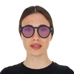 Gafas de sol deportivas polarizadas modelo Heulwen Negro mate / degradado violeta rosa