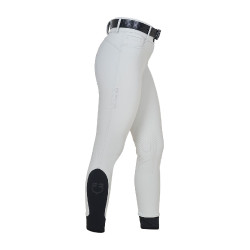 Pantalones de mujer de talle alto con logotipo de strass