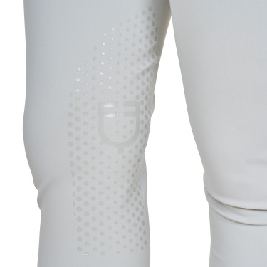 Pantalones de mujer de talle alto con logotipo de strass