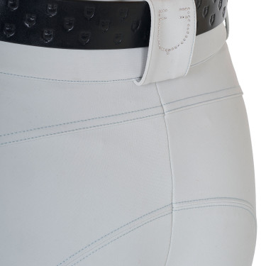 Pantalones de mujer de talle alto con logotipo de strass