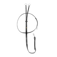 Martingala de collar de cuero NUEVA Negro