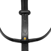 Martingala de collar de cuero NUEVA Negro