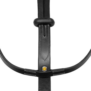 Martingala de collar de cuero NUEVA Negro