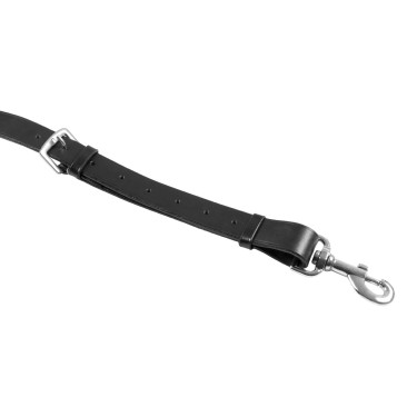 Martingala de collar de cuero NUEVA Negro