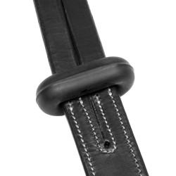 Martingala de collar de cuero NUEVA Negro