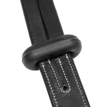 Martingala de collar de cuero NUEVA Negro