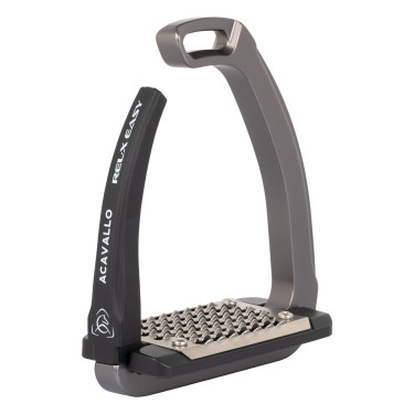 Estribos Rel-X Easy brazo con forma Titanio Gris
