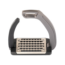 Estribos Rel-X Easy brazo con forma Titanio Gris