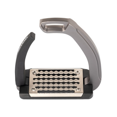 Estribos Rel-X Easy brazo con forma Titanio Gris