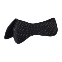 Compensador de memory foam con grip con purpurina y logotipo de silicona Negro / plata