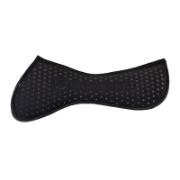Compensador de memory foam con grip con purpurina y logotipo de silicona Negro / plata