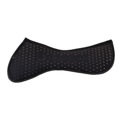 Compensador de memory foam con grip con purpurina y logotipo de silicona Negro / plata