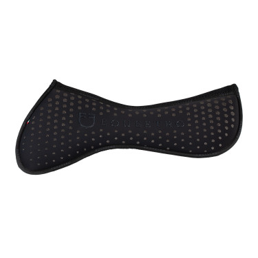 Compensador de memory foam con grip con purpurina y logotipo de silicona Negro / plata