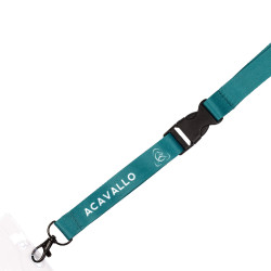 Porta credencial con cordón logo Acavallo Verde