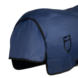 Manta Nebraska de paddock en tejido antidesgarro 250 g Marino Azul marino