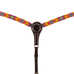 Pechera Western con cuentas multicolores Marrón oscuro Marr&amp;amp;amp;oacute;n