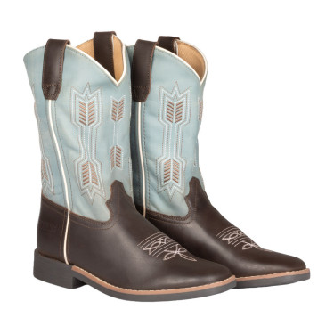 Botas Arrow Western para niños Marrón / cielo Marr&amp;amp;amp;oacute;n