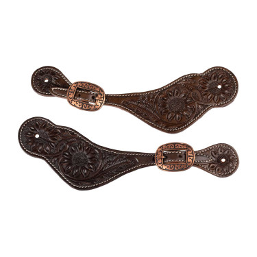 Correas para espuelas western unisex Castaño Marrón Correas para espuelas western unisex Castaño Marrón