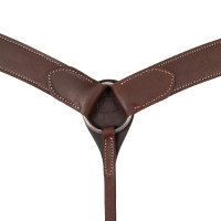 Pechera western de cuero Engrasado Marr&amp;amp;amp;oacute;n