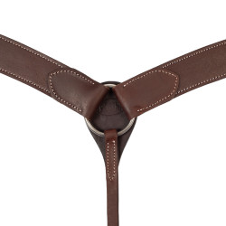 Pechera western de cuero Engrasado Marr&amp;amp;amp;oacute;n