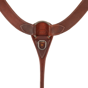 Pechero western de cuero Engrasado Marr&amp;amp;amp;oacute;n