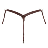 Pechera western de cuero Engrasado Marr&amp;amp;amp;oacute;n