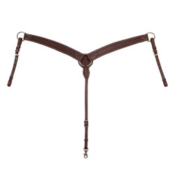 Pechera western de cuero Engrasado Marr&amp;amp;amp;oacute;n