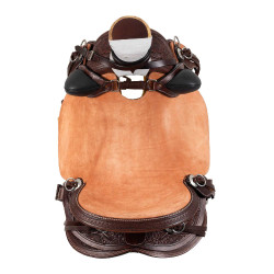 Silla Wade Western Arizona con cincha trasera y cubrecuchilla