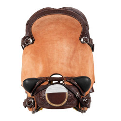 Silla Wade Western Arizona con cincha trasera y cubrecuchilla