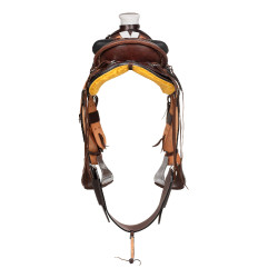 Silla Wade Western Arizona con cincha trasera y cubrecuchilla