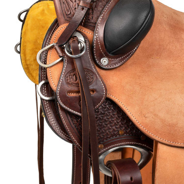 Silla Wade Western Arizona con cincha trasera y cubrecuchilla