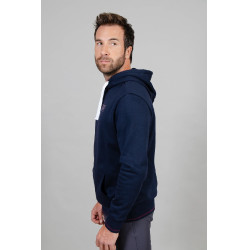 Sudadera con capucha Swiss azul marino