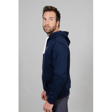 Sudadera con capucha Swiss azul marino