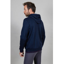 Sudadera con capucha Swiss azul marino