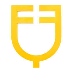 Logo Equestro Troquelado para Pared Amarillo