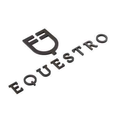 Logo Contracto Equestro prespaciado para pared h 30 cm Negro
