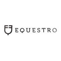 Logotipo Equestro extendido prespaciado para pared h 20 cm Negro