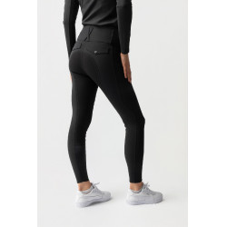 Pantalón de equitación Horze Leonie para mujer con asiento completo de gamuza vegana Negro Pantalón de equitación Horze Leonie para mujer con asiento completo de gamuza vegana Negro