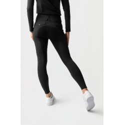 Pantalón de equitación Horze Leonie para mujer con asiento completo de gamuza vegana Negro Pantalón de equitación Horze Leonie para mujer con asiento completo de gamuza vegana Negro