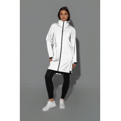 Impermeable reflectante para mujer Horze Impresión reflectante Gris
