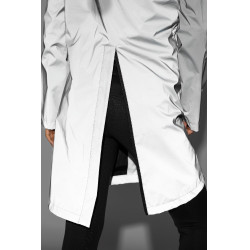 Impermeable reflectante para mujer Horze Impresión reflectante Gris