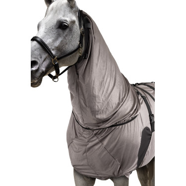 Manta antieccema Horze Mountain Essence UV Gris claro