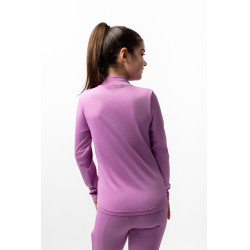 Camiseta de entrenamiento Horze Mea para niño Pensamiento pálido Violeta