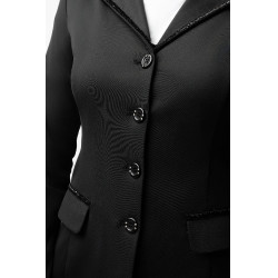 Chaqueta de competición Horze Ada con lentejuelas para mujer Negro Chaqueta de competición Horze Ada con lentejuelas para mujer Negro