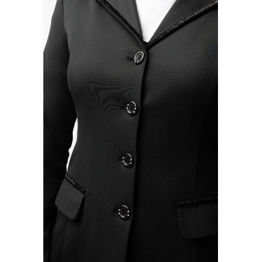 Chaqueta de competición Horze Ada con lentejuelas para mujer Negro Chaqueta de competición Horze Ada con lentejuelas para mujer Negro