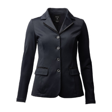 Chaqueta de competición Horze Ada con lentejuelas para mujer Negro Chaqueta de competición Horze Ada con lentejuelas para mujer Negro
